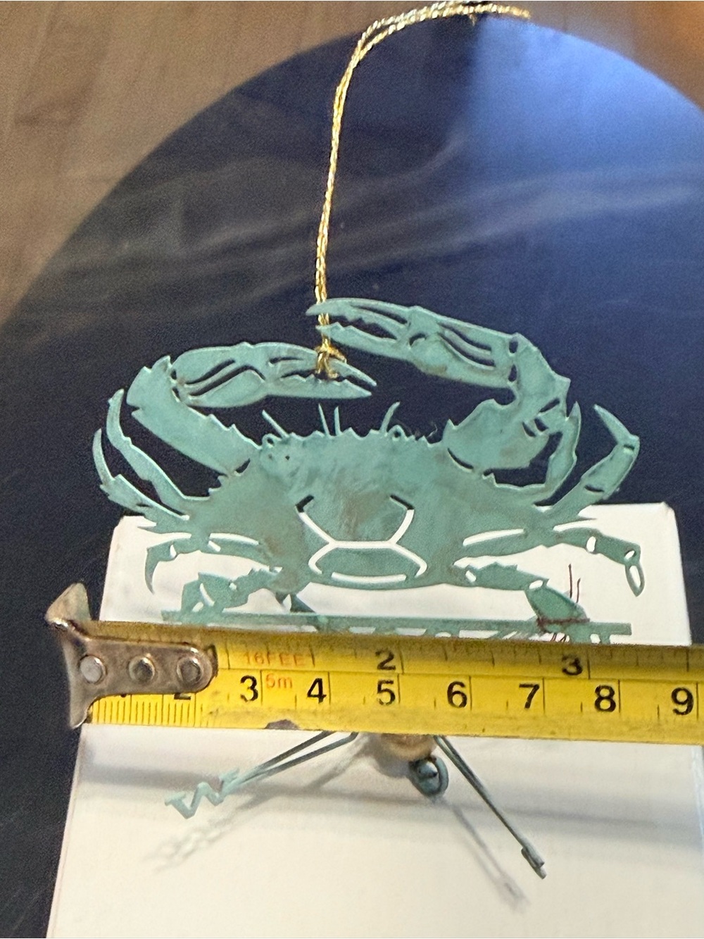 NEW.... Crab Ornament, Made of Copper, Made by Copper Mermaid - ‘Crab' - Picture 7 of 7